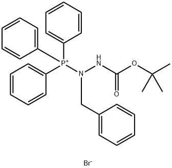 (1-benzyl-2-tert-butoxyhydrazino)(triphenyl) phosphonium bromide 结构式