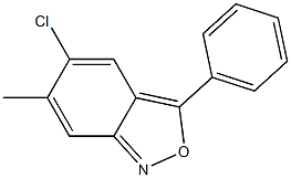 5-chloro-6-methyl-3-phenyl-2,1-benzoxazole 结构式