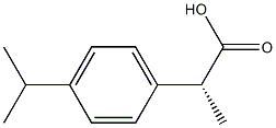 (R,S)-2-(4'-isopropylphenyl) propionic acid 结构式