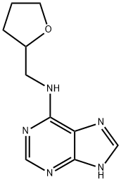 N-(oxolan-2-ylmethyl)-7H-purin-6-amine 结构式