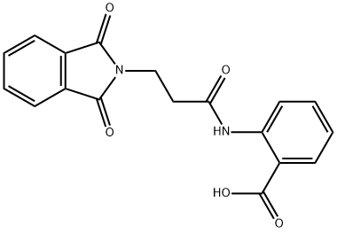 2-{[3-(1,3-dioxo-1,3-dihydro-2H-isoindol-2-yl)propanoyl]amino}benzoic acid 结构式
