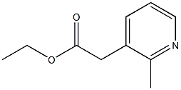 ethyl 2-(2-methylpyridin-3-yl)acetate 结构式