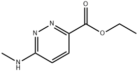 6-(甲氨基)哒嗪-3-甲酸乙酯 结构式