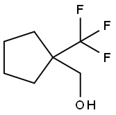 (1-(trifluoromethyl)cyclopentyl)methanol 结构式