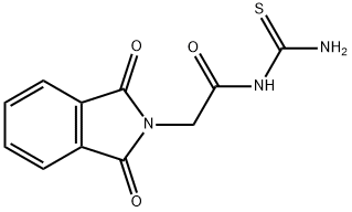 N-[(1,3-dioxo-1,3-dihydro-2H-isoindol-2-yl)acetyl]thiourea 结构式