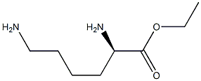 (R)-ethyl 2,6-diaminohexanoate 结构式