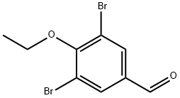 3,5-二溴-4-乙氧基苯甲醛 结构式