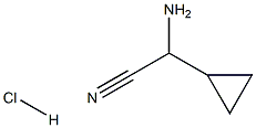 2-AMINO-2-CYCLOPROPYLACETONITRILE HYDROCHLORIDE 结构式