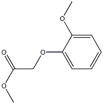 Acetic acid, (2-methoxyphenoxy)-, methyl ester 结构式