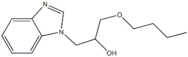 1-(1H-benzimidazol-1-yl)-3-butoxy-2-propanol 结构式