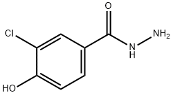 3-氯-4-羟基苯并酰肼 结构式