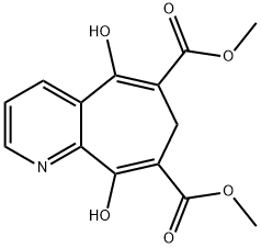 5,9-二羟基-7H-环庚二甲基[B]吡啶-6,8-二羧酸二甲酯 结构式