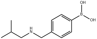 4-[[(2-methylpropyl)amino]methyl]phenylboronic acid 结构式