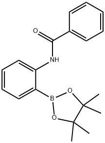 N-(2-(4,4,5,5-四甲基-1,3,2-二噁硼烷-2-基)苯基)苯甲酰胺 结构式