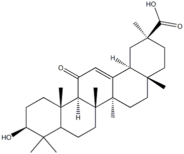 Glycyrrhetic Acid Impurity 3（Glycyrrhetic Acid 3-O-beta-Glucuronide） 结构式