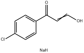 SODIUM 3-(4-CHLOROPHENYL)-3-OXOPROP-1-EN-1-OLATE 结构式