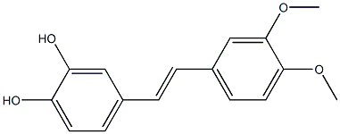 4-(3,4-dimethoxystyryl)benzene-1,2-diol 结构式