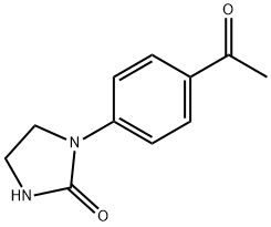 1-(4-乙酰基苯基)咪唑烷-2-酮 结构式