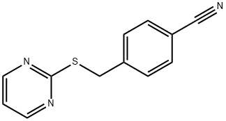 4-[(pyrimidin-2-ylsulfanyl)methyl]benzonitrile 结构式