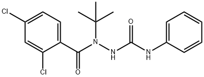 2-tert-butyl-2-(2,4-dichlorobenzoyl)-N-phenylhydrazinecarboxamide 结构式