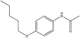 N-[4-(戊氧基)苯基]乙酰胺 结构式