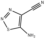 1,2,3-Thiadiazole-4-carbonitrile, 5-amino- 结构式