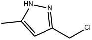 3-(CHLOROMETHYL)-5-METHYL-1H-PYRAZOLE 结构式