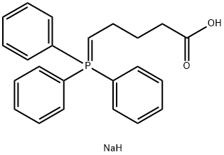 PENTANOIC ACID, 5-(TRIPHENYLPHOSPHORANYLIDENE)-, SODIUM SALT 结构式