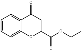 2H-1-Benzopyran-2-carboxylic acid, 3,4-dihydro-4-oxo-, ethyl ester 结构式