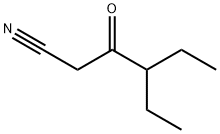 4-乙基-3-氧亚基己腈 结构式