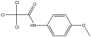 2,2,2-trichloro-N-(4-methoxyphenyl)acetamide 结构式