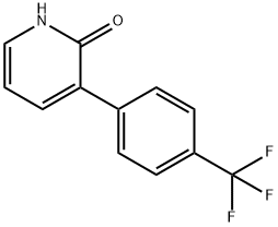 2-Hydroxy-3-(4-trifluoromethylphenyl)pyridine 结构式