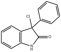 3-氯-3-苯基-1,3-二氢吲哚-2-酮 结构式