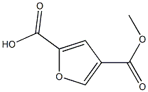 2,4-呋喃二甲酸4-甲酯 结构式