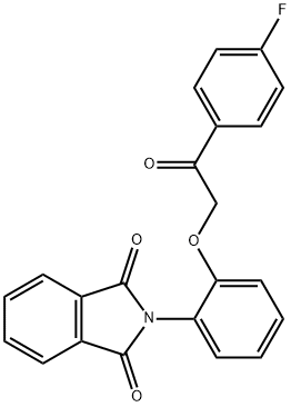 2-{2-[2-(4-fluorophenyl)-2-oxoethoxy]phenyl}-1H-isoindole-1,3(2H)-dione 结构式