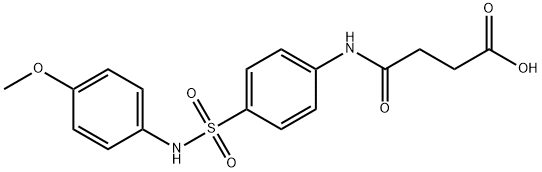 4-{4-[(4-methoxyanilino)sulfonyl]anilino}-4-oxobutanoic acid 结构式