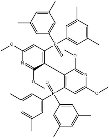 (S)-4,4'-Bis(di-3,5-xylylphosphinoyl)-2,2',6,6'-tetraMethoxy-3,3'-bipyridine 结构式