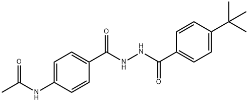 N-[4-({2-[4-(tert-butyl)benzoyl]hydrazino}carbonyl)phenyl]acetamide 结构式