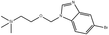 5-BROMO-1-(2-TRIMETHYLSILANYL-ETHOXYMETHYL)-1H-BENZOIMIDAZOLE 结构式