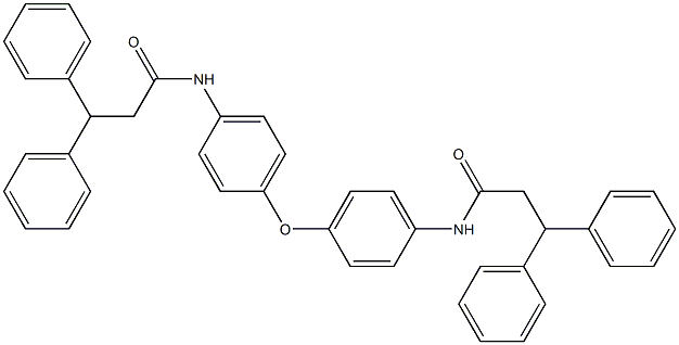 N-(4-{4-[(3,3-diphenylpropanoyl)amino]phenoxy}phenyl)-3,3-diphenylpropanamide 结构式