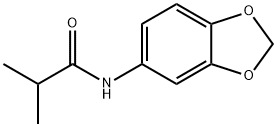 N-(1,3-benzodioxol-5-yl)-2-methylpropanamide 结构式