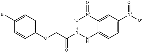 2-(4-bromophenoxy)-N'-(2,4-dinitrophenyl)acetohydrazide 结构式