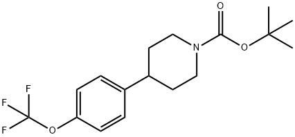 tert-butyl 4-(4-(trifluoromethoxy)phenyl)piperidine-1-carboxylate 结构式