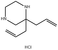 2,2-diallylpiperazine dihydrochloride 结构式