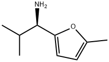 (R)-2-甲基-1-(5-甲基呋喃-2-基)丙-1-胺 结构式