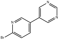 2-Bromo-5-(5-pyrimidyl)pyridine 结构式