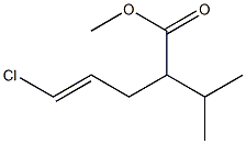 4-Pentenoic acid, 5-chloro-2-(1-methylethyl)-, methyl ester, (4E)- 结构式