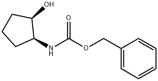 benzyl (1S,2R)-2-hydroxycyclopentylcarbamate 结构式