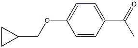 1-[4-(cyclopropylmethoxy)phenyl]ethan-1-one 结构式