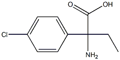 2-氨基-2-(4-氯苯基)丁酸 结构式